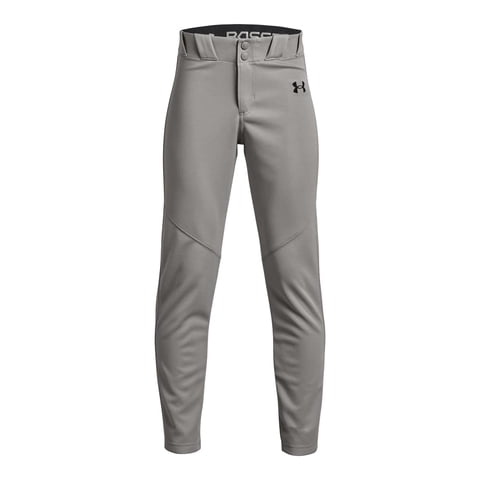 Pantalón De Béisbol Under Armour Utility Baseball Para Niños, Gris/Negro