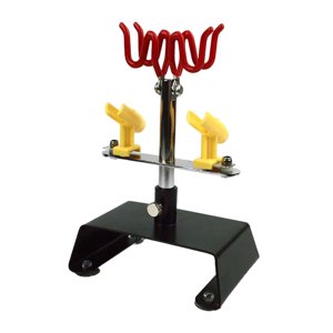 Bothyi - Soporte Para Aerógrafo Para Modelismo De Sobremesa, Herramienta De Pintura En Aerosol, Soporte Universal Para Aerógrafo, Rojo Y Amarillo
