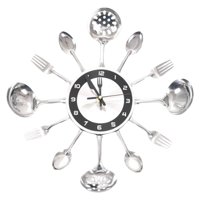 Magideal - Cubiertos Creativos, Reloj De Pared, Cubiertos, Utensilios De Cocina, Cuchara, Tenedor Para Decoración Artística