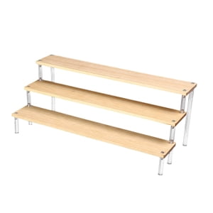 Magideal - Expositor De Acrílico Para Mostrador, Expositor De Venta Minorista, Expositores, Accesorios De Exhibición, Expositor De Madera Para Figuras De Acción, Coleccionables, Dulces, Modelos 3 Capas