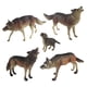 thumbnail image 1 of 5 Piezas Lobo Juguetes Figuras Preescolar Regalo Simulación Bosque Aprendizaje Para Niños, 1 of 5