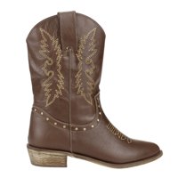 Bota Exs Vaquera Cuero Café