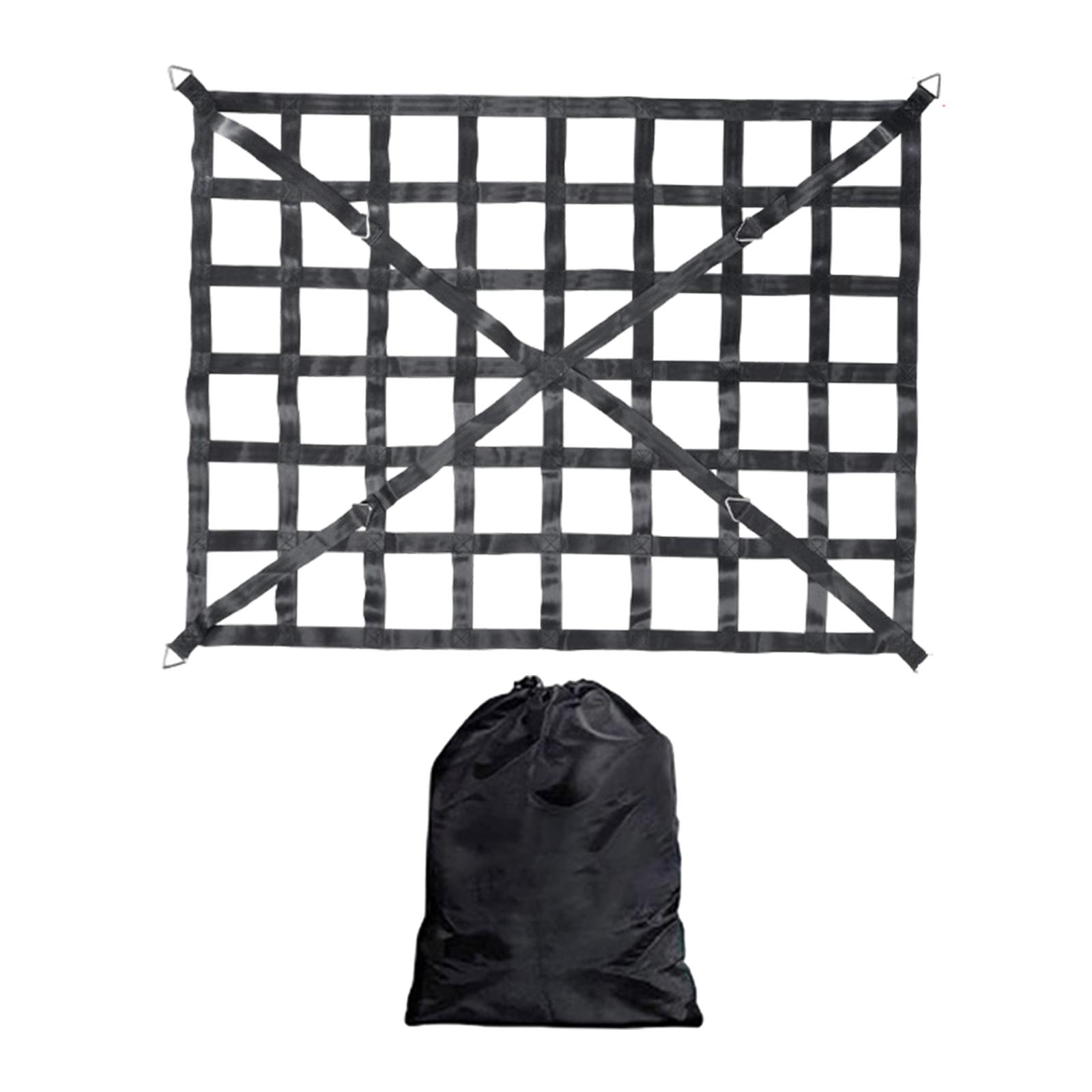 Ioensy - Red De Carga Para Camioneta Compatible Con Plataforma De Instalación Simple Organizador De Malla Mx