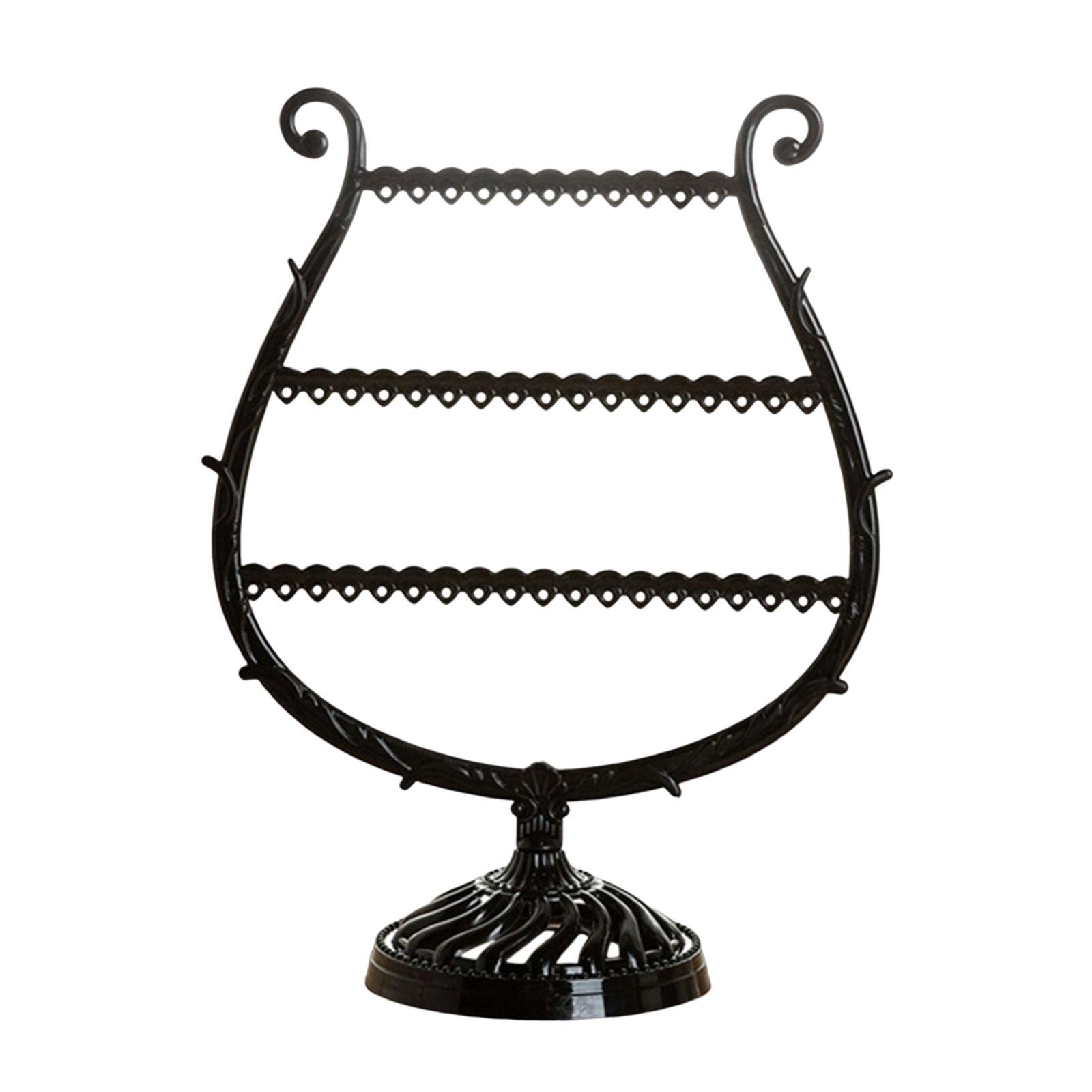 Magideal - Expositor De Pendientes, Soporte Para Pendientes, Colgante, Con Forma De Copa, Para Broches, Ideal Para San Valentín, Para Mujeres Y Niñas. Negro