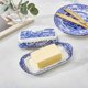 thumbnail image 2 of Cucharilla para mantequilla Spode 20 cm azul italiana de porcelana, 2 of 9