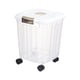 thumbnail image 1 of Contenedor De Alimentos Secos Contenedor De Alimentos Con Ruedas Para Gabinete Encimera Bocadillos Blanco 15 Kg, 1 of 5