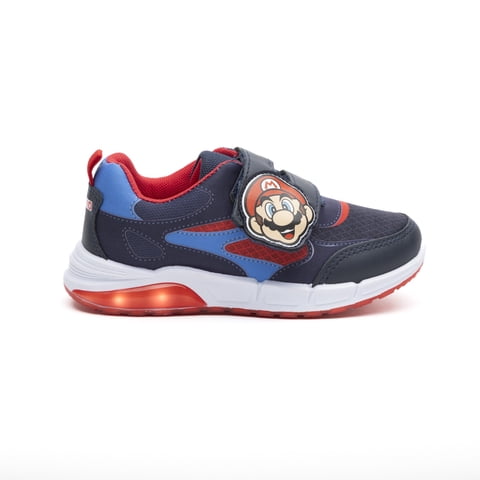 Zapatillas Con Luces Niño B2121 Mario Bros Azul Nintendo