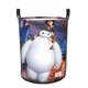 thumbnail image 1 of Baymax Cesta de lavandería de gran capacidad redonda con asa, bolsa para ropa sucia plegable, almacenamiento para dormitorio, baño y lavadero 44x35 cm, 1 of 6