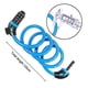 thumbnail image 5 of Candados para bicicletas con cable en espiral, seguro, reiniciable, con combinación y soporte de montaje, 5 of 8