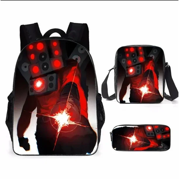 HOT Skibidi Toilet Toilet School Bag Primary and Secondary School Students Children's Gifts Backpack Cartoon School Bag Mochila