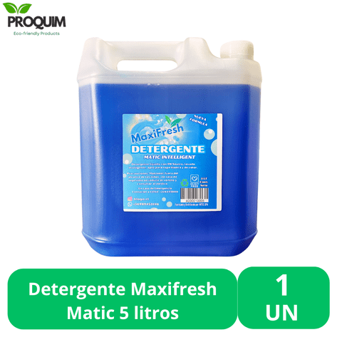 Detergente Liquido Maxifresh Matic 5 Litros Eco Unidad