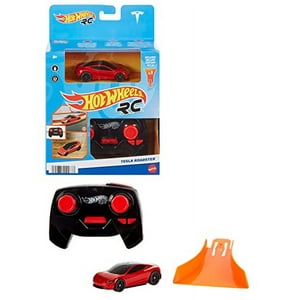 Hot Wheels Rc Tesla Roadster A Escala 1:64 Con Mando A Distancia