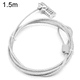 thumbnail image 2 of Candado de cable combinado para portátiles y otros equipos, contraseña de cuatro dígitos, seguridad antirrobo universal para portátiles., 2 of 8