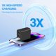 thumbnail image 3 of Cargador USB GTRXHIJV de 3 puertos, paquete de 4, negro, 3 of 6