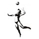 thumbnail image 1 of Decomural Female Volleyball Player Beach Volleyball WS-18601, 1 of 2
