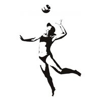 Rienda Libre Graphics - Decomural Female Volleyball Player Beach Volleyball Ws-18601
