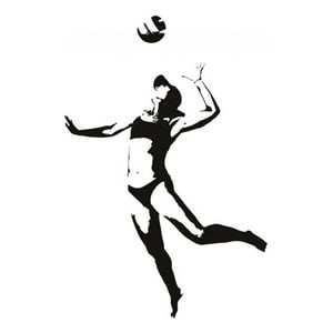 Rienda Libre Graphics - Decomural Female Volleyball Player Beach Volleyball Ws-18601