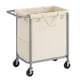 thumbnail image 1 of Cesta de lavandería SONGMICS Rolling 140L con ruedas de 2 secciones, 1 of 7