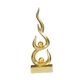 thumbnail image 3 of Estatua Abstracta De Fuego Para Decoración Del Hogar, Artesanía Para Sala De Estar, Balcón, Estantería Dorada, 3 of 5