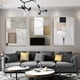 thumbnail image 2 of 3pcs, Frameless Modern Geometric Abstract Painting, Industrial Style Canvas Poster, Print Minimalist Wall Art Pictures For Living Room Home Decor No Frame, 2 of 3