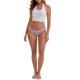 thumbnail image 2 of INSPIRE CHIC Ropa interior femenina a rayas coloridas de cintura baja, doble capa, cómoda y transpirable, talla S, color rosa, 2 of 5