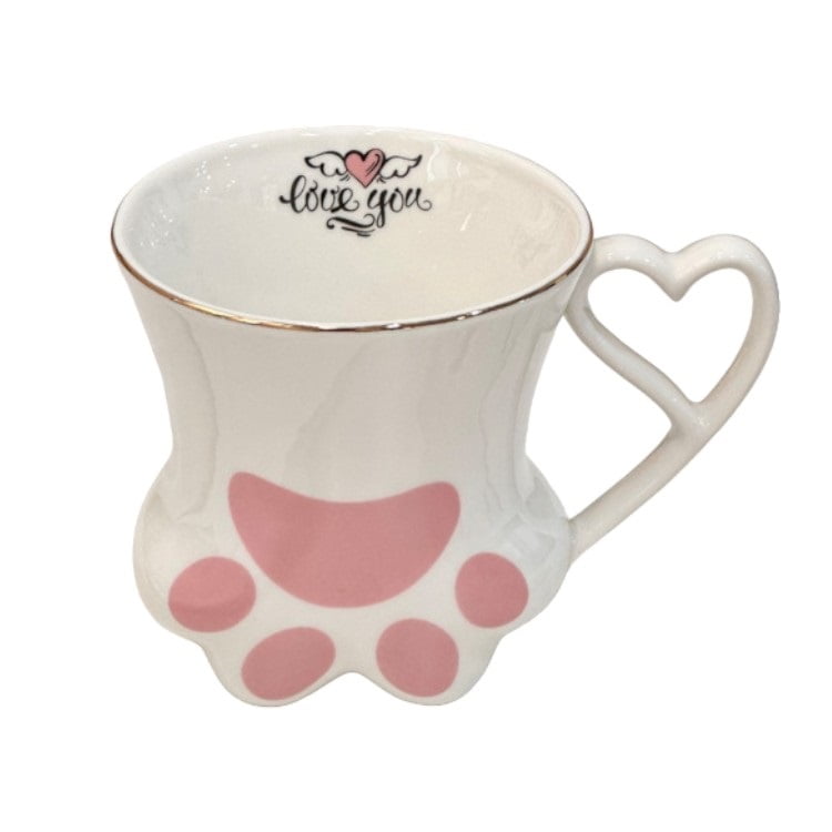 El Edén - Mug, Taza Cerámica Huellita, Kawaii 300 Ml