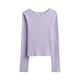 thumbnail image 1 of Camiseta de Manga Larga de Punto Canalé para Niñas GAP Orquídea XXL, 1 of 1