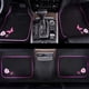 thumbnail image 5 of Juego de 4 alfombrillas CAR PASS bordadas con mariposas rosas, 5 of 9