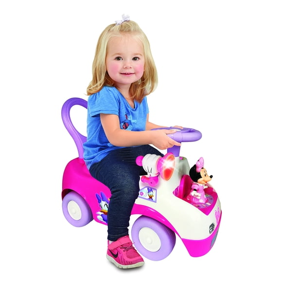Ride On Toy Kiddie y Minnie bailando con actividades interactivas