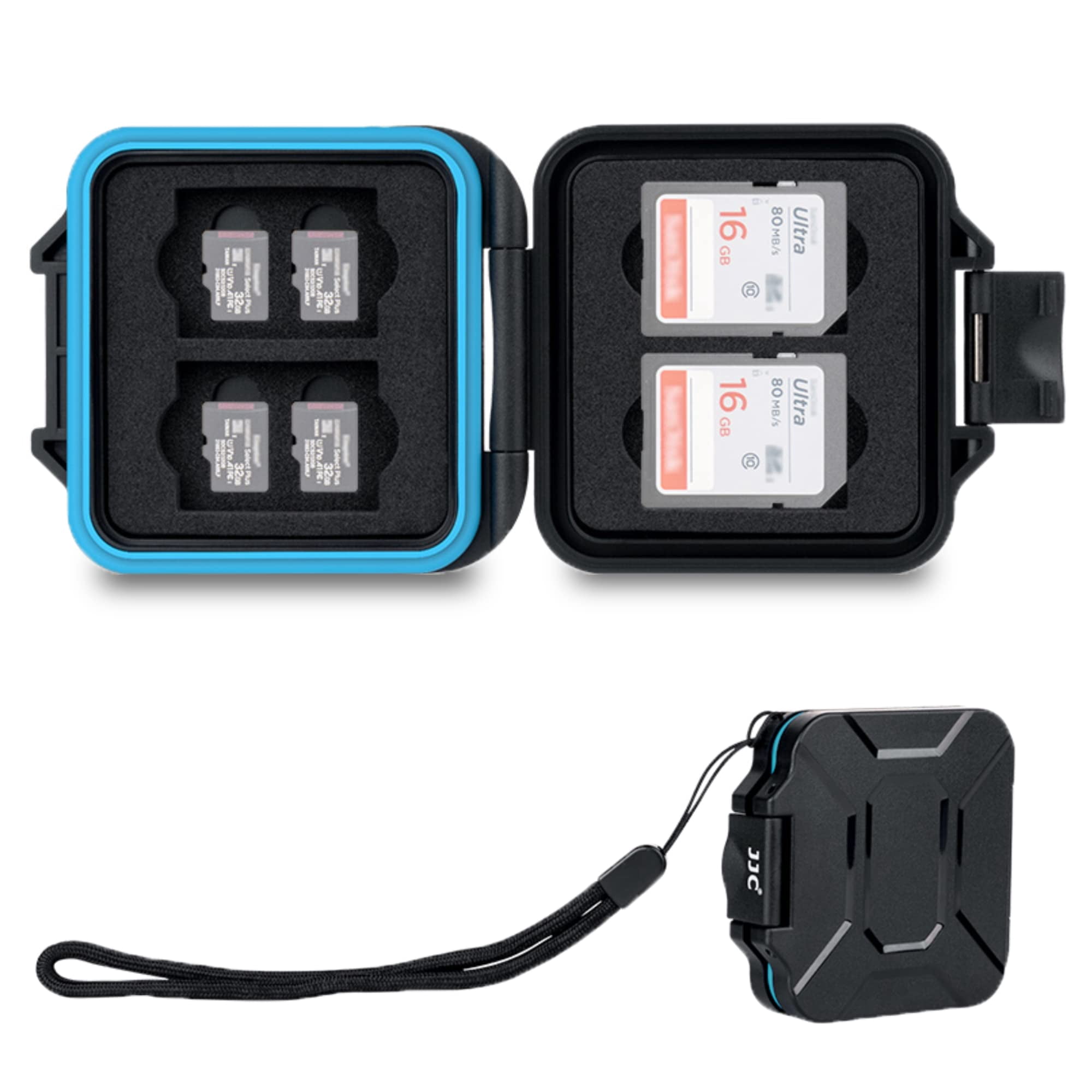 Funda Para Tarjetas De Memoria Jjc Mcr-ii Series Para 8 Micro Sd Y 4 Sd