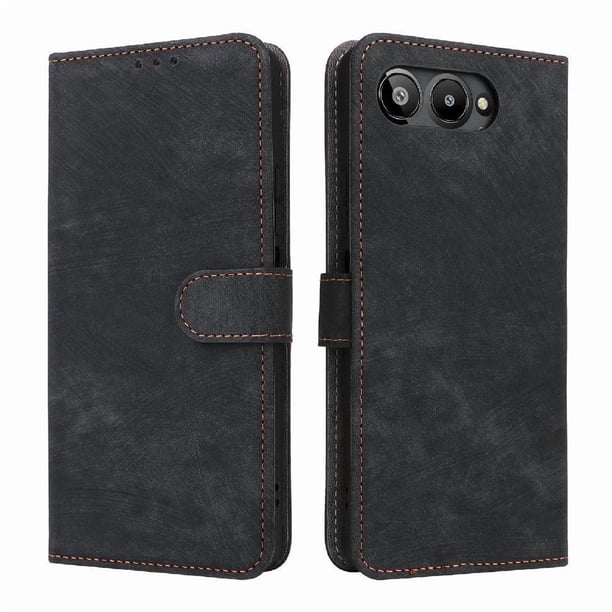 Funda Billetera para BLU G95 con Soporte - Cartera de Cuero con Ranuras Negro