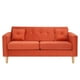 thumbnail image 1 of Sofa New Retro 3c Felpa 05 Naranja, 1 of 6