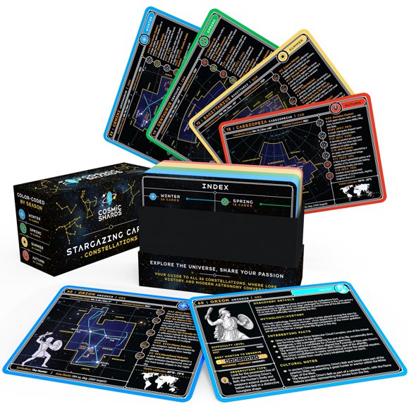 Tarjetas Didácticas COSMIC SHARDS Constelaciones – Baraja de 88 Cartas