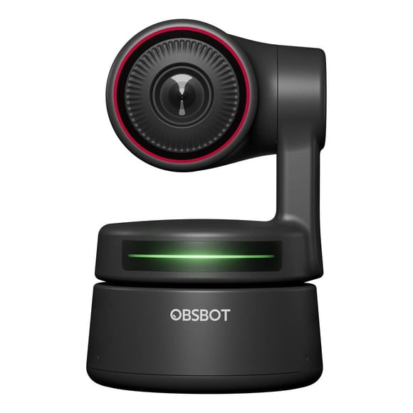 Webcam OBSBOT Tiny 4K con seguimiento por IA, zoom 4x y soporte