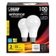 thumbnail image 2 of Bombillas LED Feit Electric A19 equivalentes a 100 W, paquete de 12, 2 of 5