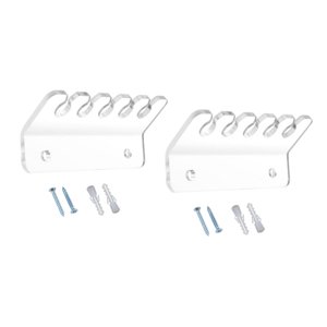 Magideal - 2 Clips Para Cables, Soporte Para Cables, Clip Para Sujetar Cables Multiusos, Organizador De Cables, Gestión De Cables De Cargador Para Escritorio, Claro