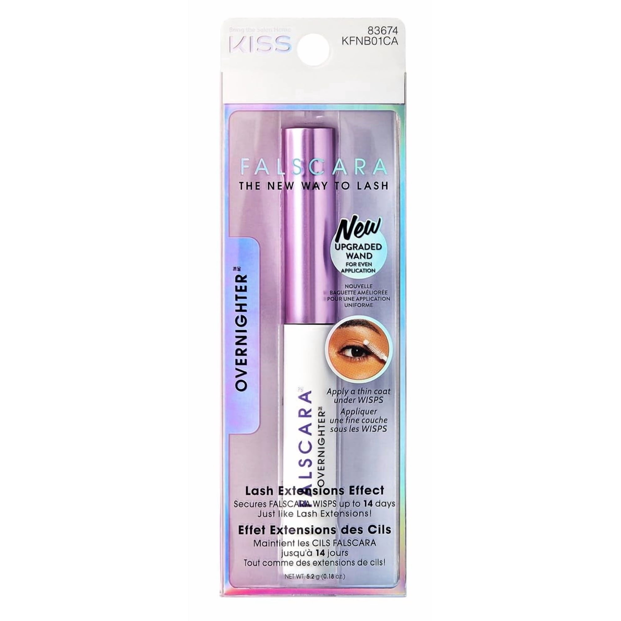 Máscara Kiss Falscara Overnighter Extensiones De Pestañas 5 G