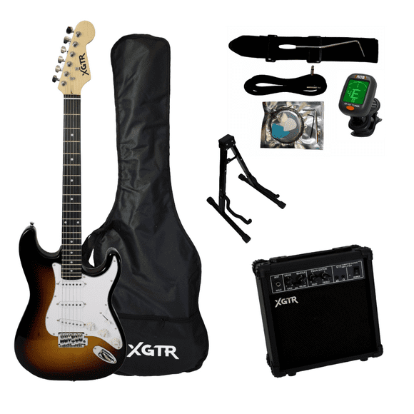 Full Pack Guitarra Eléctrica Sunburst ST111 SB XGTR
