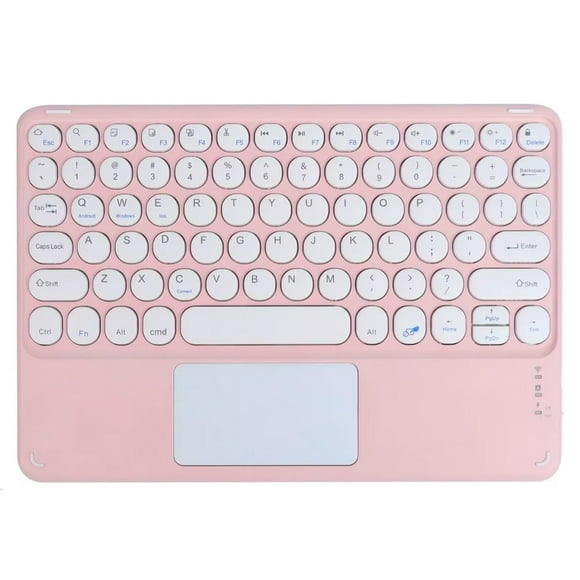 Teclado Inalámbrico Para iPad / Tablet Universal Touchpad Rosado
