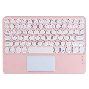 Vanan - Teclado Inalámbrico Para Ipad / Tablet Universal Touchpad Rosado