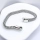 thumbnail image 3 of Pulsera Hombre Cadena Cubana, Acero Inoxidable, Regalo Plateado 8 Cm 53.34 Cm, 3 of 5