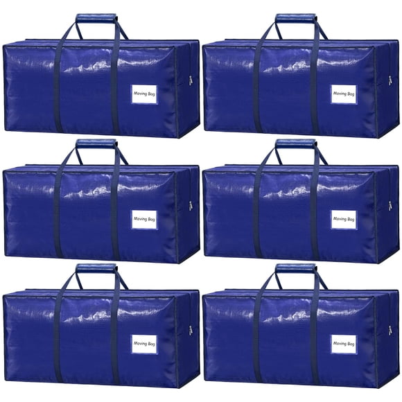 Bolsas de mudanza VISVEIL, paquete de 6 unidades, resistentes, con asas, 23 galones