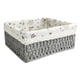 thumbnail image 1 of Multipurpose Rattan Storage Basket Decorative Baskets Clothing Cosmetics Sundries Container Handmade for Bedroom Bathroom Tabletop Office , gris medio A, 1 of 5