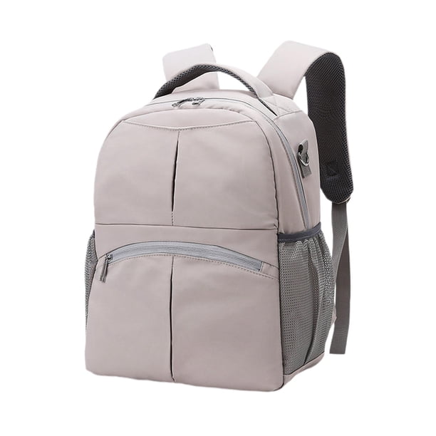 Bolsa De Pañales Para Bebé Con Bolsillos Laterales, Impermeable, Con Separación De Ropa Seca Y Húmeda, Color Gris