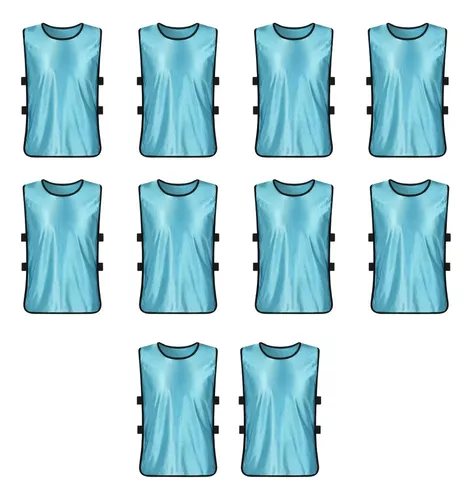 Linea Sport - Pack X10 Chaleco Deportivo Peto Multiuso Para Adultos Futbol