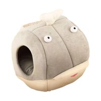 Ioensy - Nido Para Gato, Cojín Interior Suave, Cama Interior Para Dormir Para Cachorro, Perro, Gatito, Grande, Gris