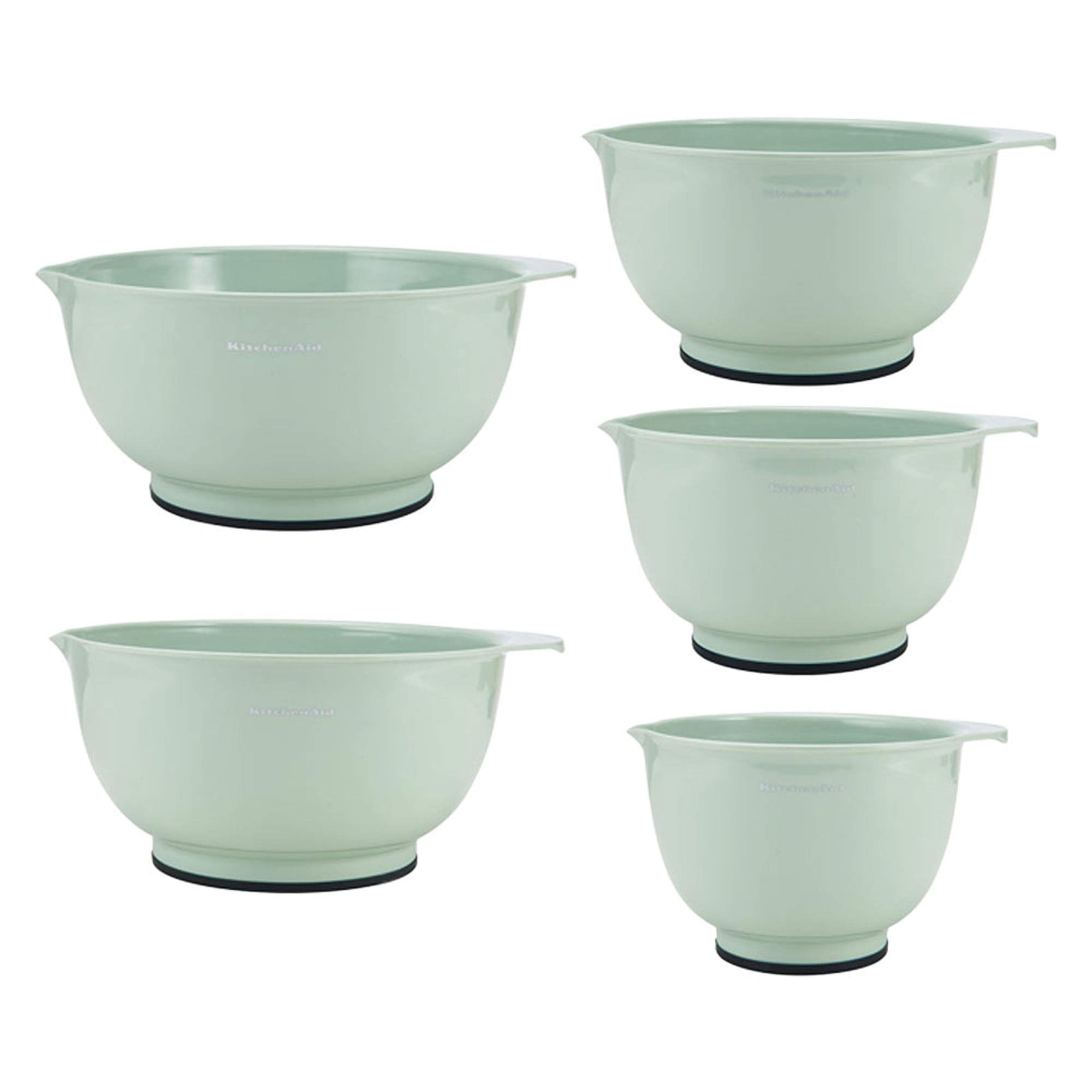 Juego De 5 Cuencos Para Mezclar Kitchenaid Classic, Color Pistacho