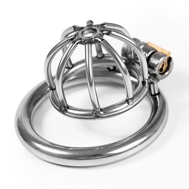 1pc Imprison Penile Restraint Lock with Detachable Urethral Tube for BDSM Men - Enhance Sexual Pleasure with Urethral Massage