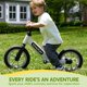 thumbnail image 3 of Bicicleta Balance SYNCFUN para niños pequeños de 12 pulgadas con asiento ajustable, color blanco, 3 of 7