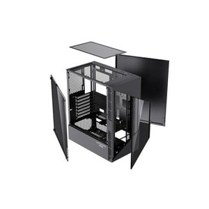 Sidemarket - Gabinete Gamer Atx/M-Atx/Itx + Fuente 500W + 3 Ventiladores Rgb